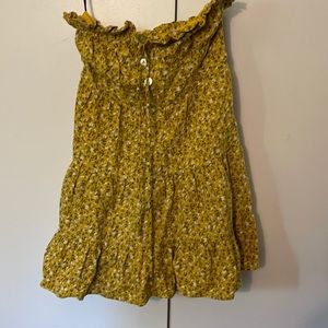 Strapless mini dress